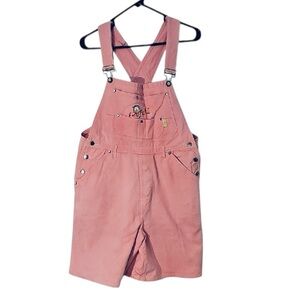 🐙 Garfield Pink Short Overalls